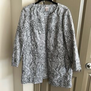 Chico’s silver jacket
